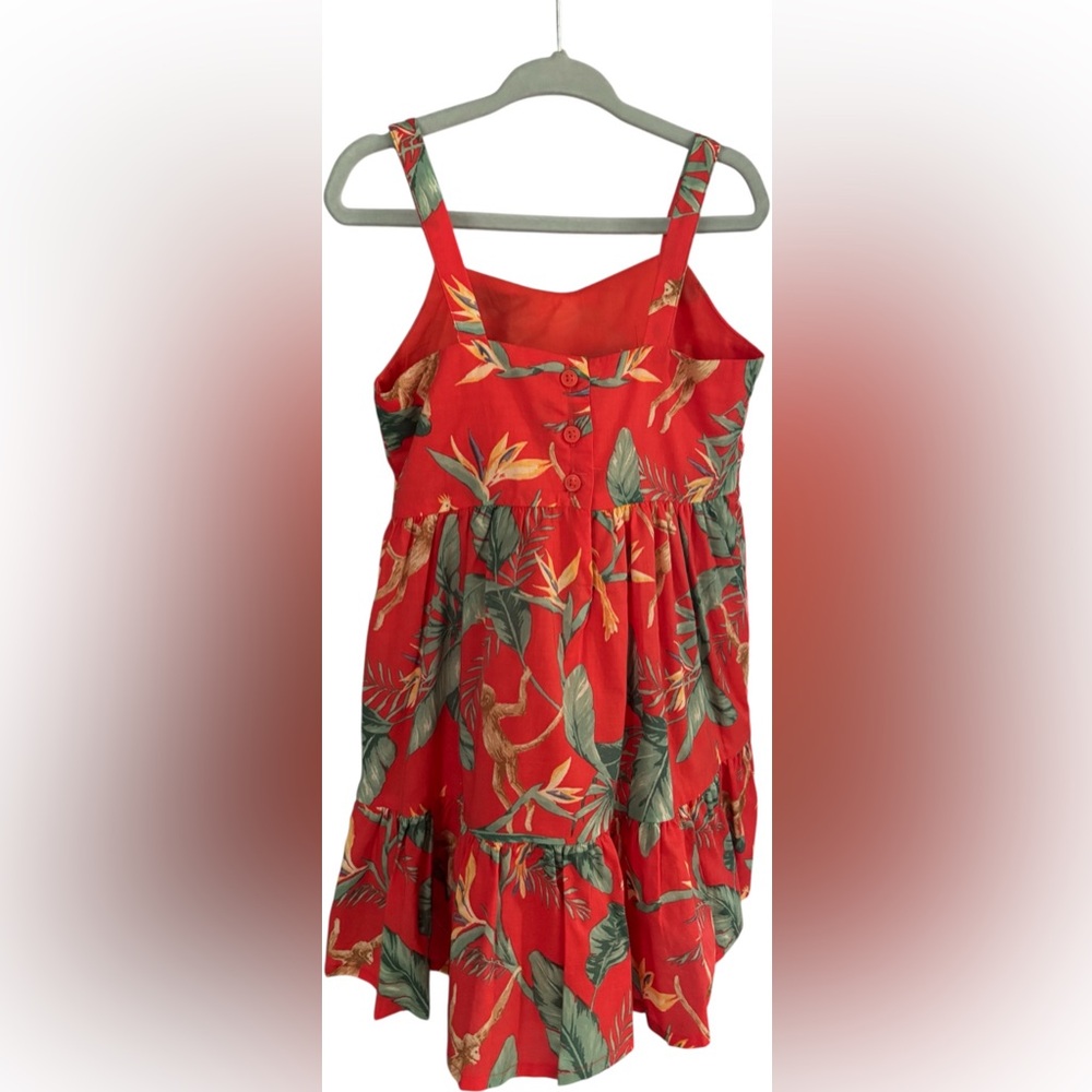 Janie and Jack Vibrant Monkey Tropical Dress - Picture 2 of 7